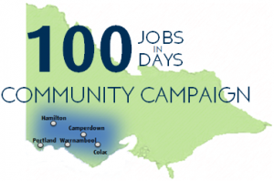 100 Jobs 100 Days Logo